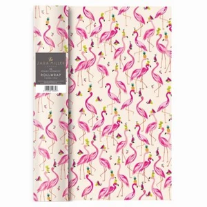 Sara Miller Celebrating Flamingos 3 m x 70 cm high quality thick roll wrapping p - Picture 1 of 1