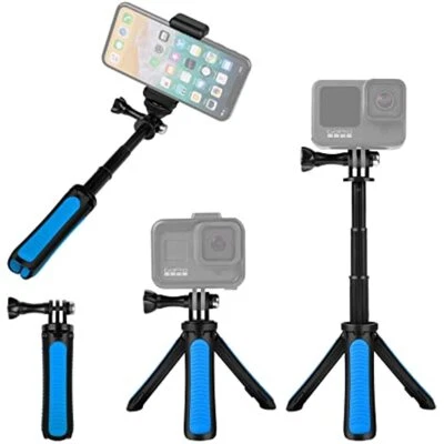 Mini Selfie Stick Tripod Handle Grip Universal for GoPro AKASO DJI Osmo Cameras - Image 1 of 4