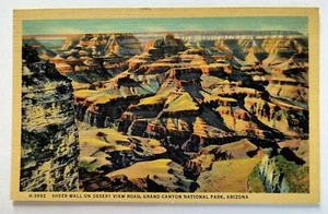 Fred Harvey Sheer Wall on Desert View Rd Grand Canyon Arizona AZ Postcard L1 - Picture 1 of 2