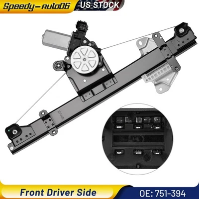 751-394 Front Left Power Window Regulator w/ Motor For Nissan Sentra 2013-2019 - Изображение 1 из 4