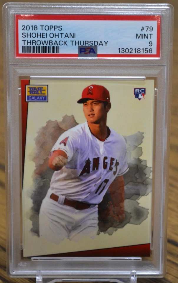 2018 Topps Throwback Thursday Star Wars Shohei Ohtani Rookie RC #79 PSA 9 MINT - Image 1 of 2