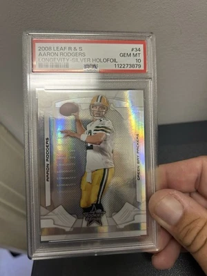 Leaf Rookies And Stars #34 2008 Aaron Rodgers Longevity Silver Holofoil/99 Foto 1 de 2