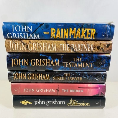 6 Lot John Grisham-Confession, Broker, Street Lawyer, Testament, Partner, +1 - image 1 of 4