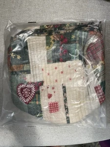 Pottery Barn Holiday Love Reise Kulturbeutel 6" B x 10" T x 5" H Neu Weihnachten - Bild 1 von 5