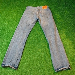 Levi's 501 Jeans para hombre 30x30 recto azul botón mosca pantalones... - Imagen 1 de 18