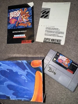 Bubsy Tested Authentic SNES Super Nintendo With Manual - Image 1 of 4