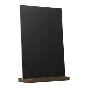 Pequeña pizarra de madera adornos mesa pizarra letrero doble cara mini - Imagen 1 de 11