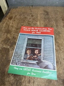 New Texaco Dealer Calendars For 1960 Oil Gas Station Booklet Flyer Catalog USA - Picture 1 of 11