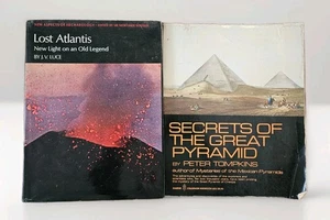 1978 SECRETS OF THE GREAT PYRAMID Tompkins & 1969 LOST ATLANTIS J. V. Luce 1st. - Bild 1 von 23