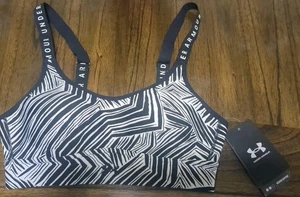 NWT Under Armour UA Infinity Mid Printed Sports Bra - Picture 1 of 8