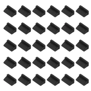 Prise à Poussière USB Type A 0,5 Pouce, 30 Pcs Anti Poussière Couvercle Extrémité Femelle, Noir - Photo 1 sur 6