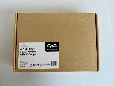BNIB - C2G 4-Port HDMI Selector Switch w/ Remote, 41500 - Image 1 of 4