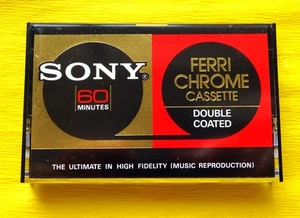 1x SONY FERRI CHROME C-60 Cassette Tape 1976-1978 + Neu + ohne Folie! + Japan + - Picture 1 of 4