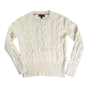 Banana Republic Womens XS Cable Knit Cardigan Wool White Beige - Picture 1 of 8