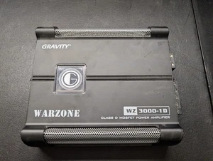Gravity WZ3000.1D Warzone 3000W Class D Amp 1 Ohm Stable No Remote - Picture 1 of 6