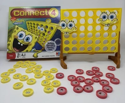Spongebob Squarepants Connect 4 Four 2008 Hasbro Nickelodeon Kids Family Game - Image 1 of 4