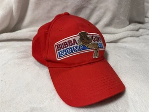 VINTAGE BUBBA GUMP SHRIMP CO. RED BASEBALL HAT CAP ADJUSTABLE FIT FORREST GUMP - Picture 1 of 10