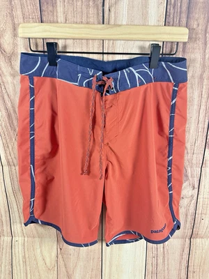 Patagonia Mens Swim Trunks Red and Blue, Size 30 Small SM Drawstring Pocket - Image 1 of 4