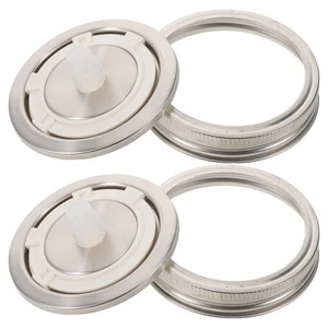 2 Pcs Air Lock for Fermenting Mason Jar Fermentation Kit Wide Mouth - Picture 1 of 12