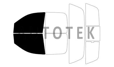 Película precortada ventanas delanteras de 2 puertas cualquier pantalla de tinte para Ram 1500 doble cabina 2002-2005 Foto 1 de 4