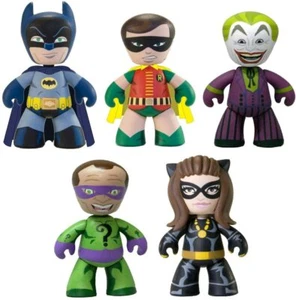 Mini Figura Mini Mezitz 1966 Batman Robin Joker Riddler Catwoman paquete de 5 - Imagen 1 de 1