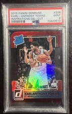 2015-16 Donruss Inspirations Die-Cut /68 Karl-Anthony Towns Rookie RC PSA 9 MINT