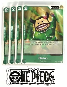 4x One Piece EB01-017 C Blueno - English - Regular - TCG - Mint - Picture 1 of 1