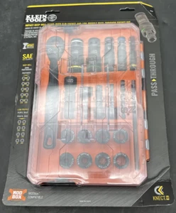 Klein Tools KNECT Impact Deep-Well Heavy Duty Flip/Low Pro Socket Set 20PC 65240 - Picture 1 of 6