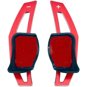 Schaltwippen Verlängerung rot passend für VW Golf 5 GTI Golf 6 GTI Seat Leon DSG - Bild 1 von 7
