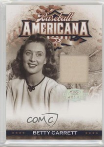 2008 Donruss Threads Baseball Americana Materials /250 Betty Garrett #BA-33