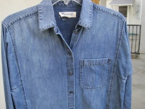 Madewell Langarm weiches Jeanshemdkleid E6007 in Damen Gr. XS - Bild 1 von 9