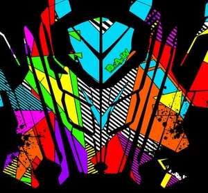 2010+15 POLARIS RUSH PRO-RMK 600/800 SNOWMOBILE SLED Skittle WRAP DECALS tunnel - Picture 1 of 4