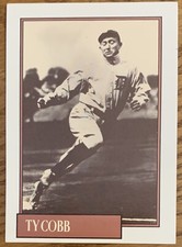 TY COBB, RARE ! 1991 HOMERS CLASSICS COOKIES CARD, MLB LEGEND !