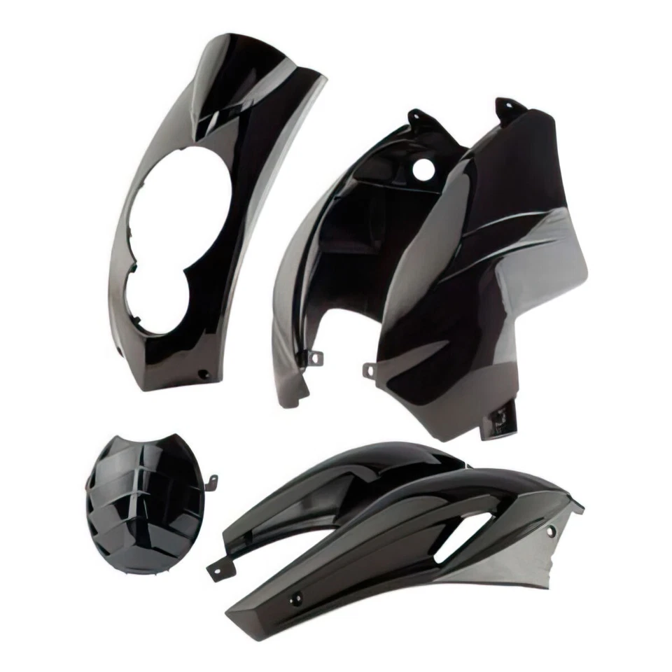 KIT CARENE TUN'R 5 PEZZI NERO per Peugeot 50 Ludix Pro 4T 2010-2012 - Immagine 1 di 1