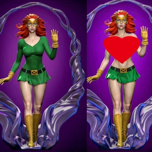 1/24 1/18 Jean Grey X men NSFW Unpainted Unssembled 3D Printing Model Garage Kit - Picture 1 of 6