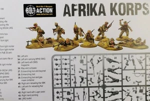 WW2 28mm Warlord Games Instruction Leaflet German Infantry Heer DAK Afrika Korps - Bild 1 von 1