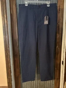 Ben Sherman Slim Stretch Chino Dark Navy Size 36 x 30 New with Tags - Picture 1 of 12