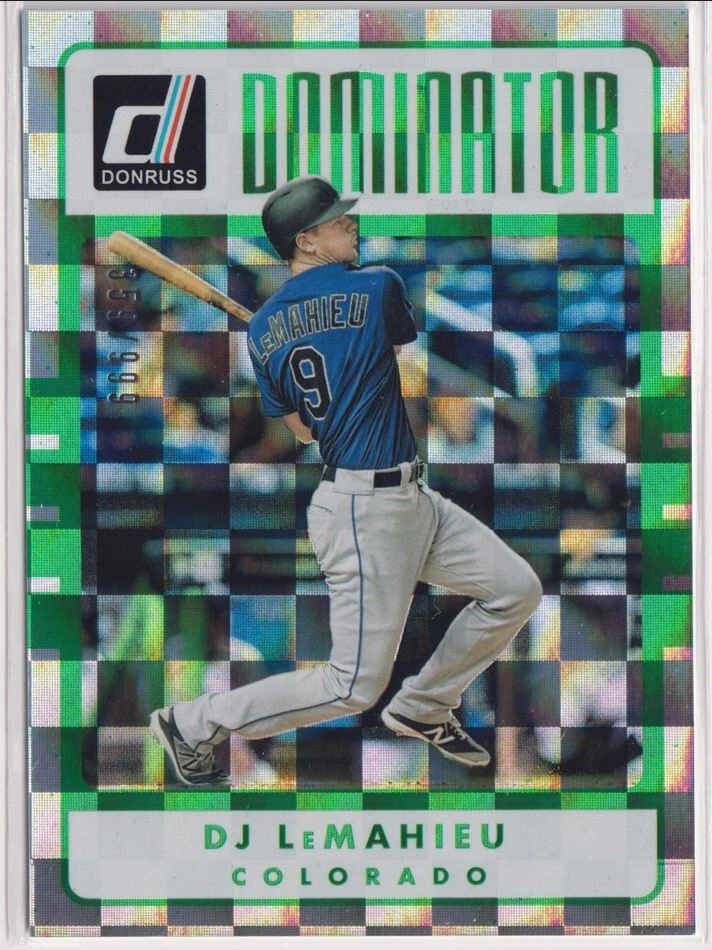2017 Donruss Dominators #D5 D.J. LeMahieu /999 - Image 1 of 1
