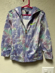 Nike Jacket Girls Sportswear Windrunner Hooded Purple Blue Pink Size XS (4) EUC - Picture 1 of 5