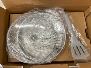 The Cellar All-In-One Pan, Lid, Steamer Insert With Spatula Light Gray Ceramic - Picture 1 of 4