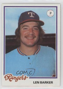1978 Topps Burger King Restaurant Texas Rangers Len Barker #9