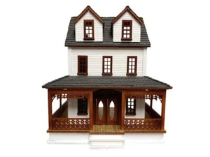 Southern Country Cottage Dolls House 1:48 Quarter Inch Laser Cut Flat Pack Kit - Picture 1 of 10