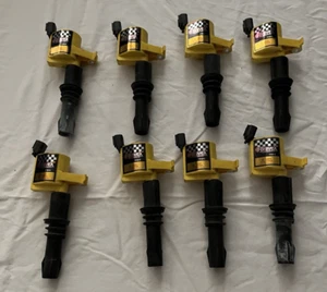 8 Pack Straight Boot Ignition Coils 15% More Energy Than OE Coils - Picture 1 of 2