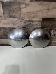 Pair Vintage Original 1949 1950 Dodge 9" Dog Dish Poverty Hub Cap 49 50 - Foto 1 di 11