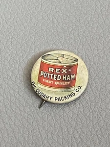VERY RARE Vintage 1896 REX POTTED HAM Cudahy Packing Company - Bild 1 von 8