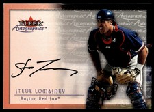2001 Fleer Premium Autographics Steve Lomasney Auto