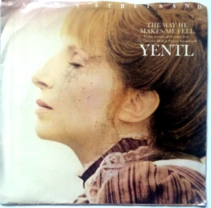 BARBRA STREISAND - The Way He Makes Me Feel Vinyl 45 rpm 38-04177 1983 PROMO - Imagen 1 de 6