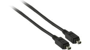 Kabel przyłączeniowy 2m FireWire czarny IEEE1394 4 pin do 4 pinów - Zdjęcie 1 z 1