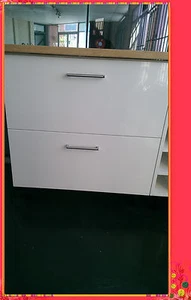 Flat Pack Kitchen Cupboard Base 2 Drawer 600 High Gloss White - Picture 1 of 3