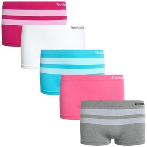 Reebok 5 pack girls' seamless underwear panties boyshorts L (12-14) - Picture 1 of 2
